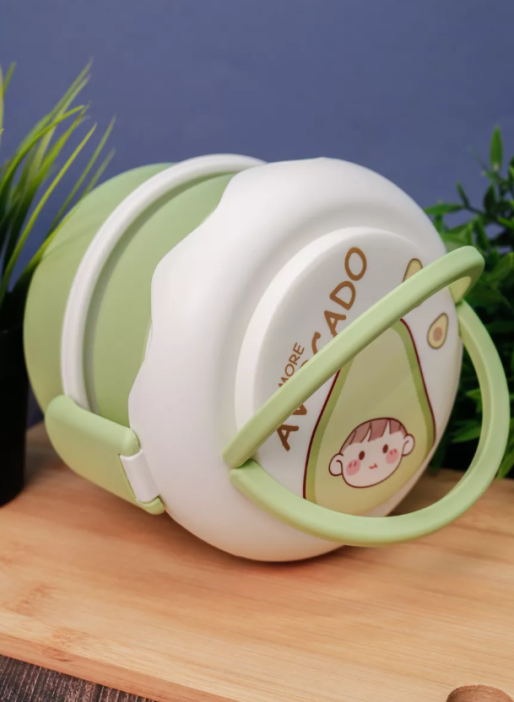 Ланчбокс &quot;Circle eat more avocado&quot;, green 