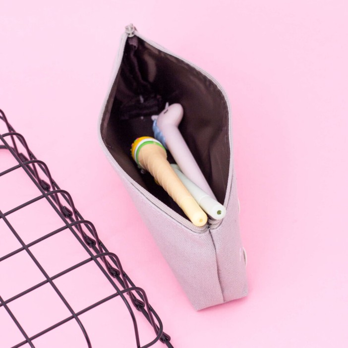 Пенал "Need hug bear", gray 