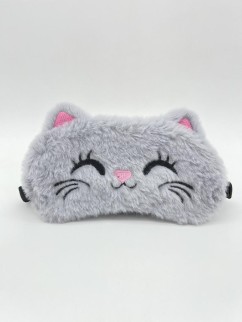 Маска для сна "Happy cat", gray