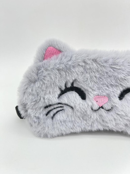 Маска для сна &quot;Happy cat&quot;, gray 