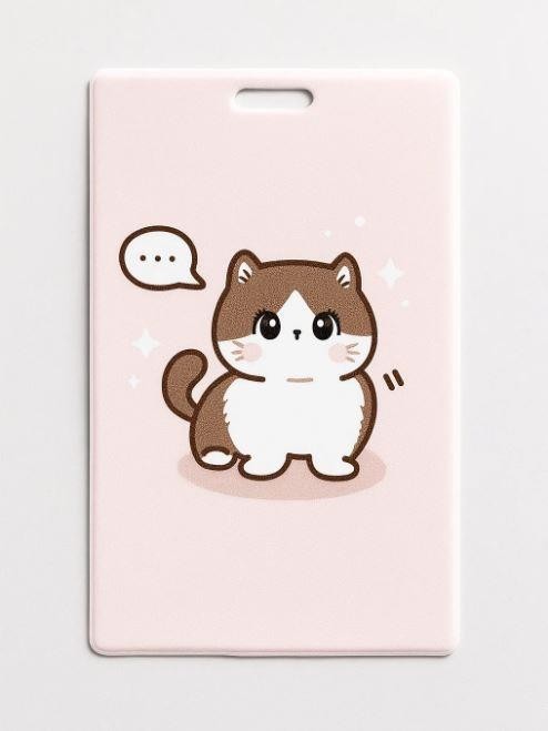 Держатель для карт Аниме «Cute cat» (6,5 х 10,4 см) 