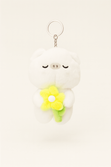 Плюшевый брелок "Pig flower dream", pink (12 см)