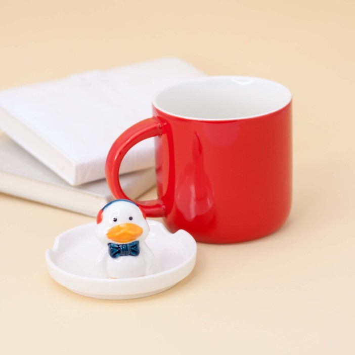 Кружка "Cute duck", red (400 ml) 