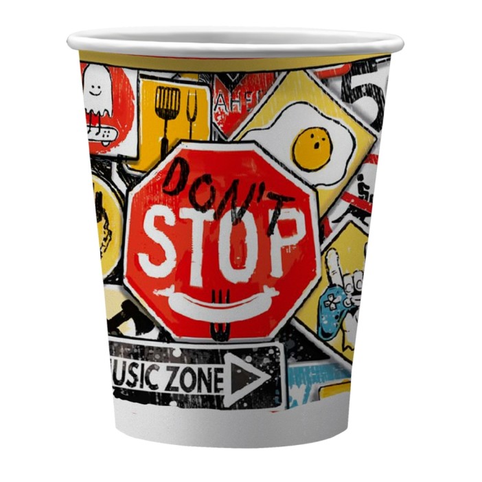 Набор бумажных стаканов 6 шт. &quot;Знаки яркие&quot;, 250 мл 