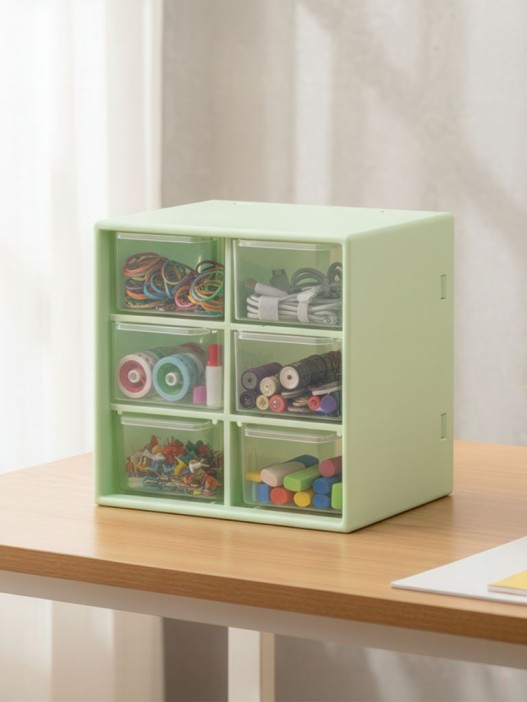 Органайзер настольный "Six cells", green (10*12*12) 