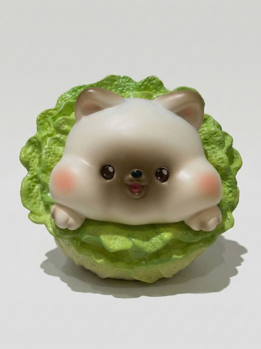 Копилка на магнитах iLikeGift "Cabbage cat", 16.3*15.2*14.1 см 