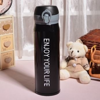 B-HS-6700-Z ТЕРМОС &quot;Enjoy Your Life&quot; black 500ml 