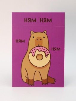 Зеркало настольное GIRLY "Capybara donut", 15*22 см