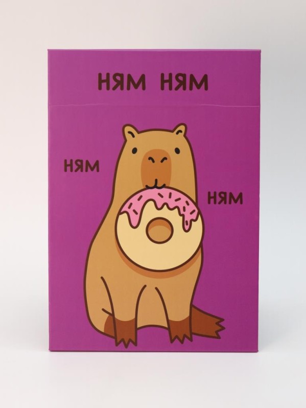Зеркало настольное GIRLY "Капибара с пончиком", 15*22 см