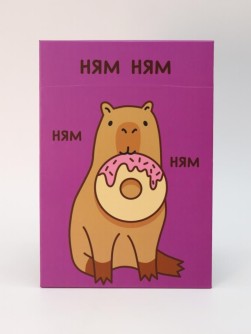 Зеркало настольное GIRLY "Капибара с пончиком", 15*22 см