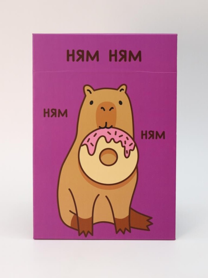 Зеркало настольное GIRLY "Капибара с пончиком", 15*22 см