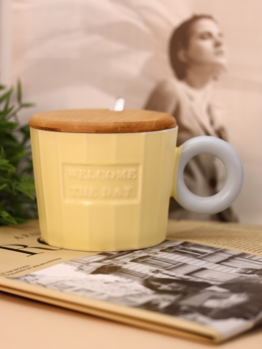 Кружка «Welcome the day», yellow (320 ml) 