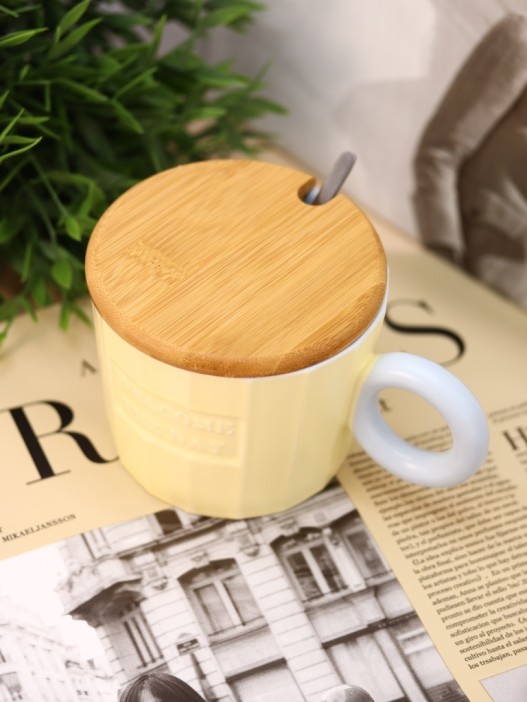 Кружка «Welcome the day», yellow (320 ml) 