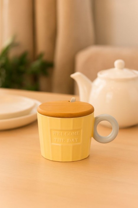 Кружка «Welcome the day», yellow (320 ml) 