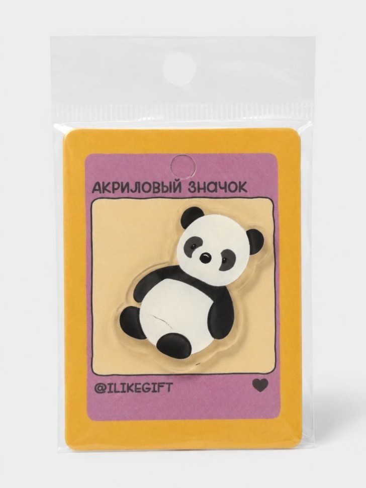 Значок акриловый iLikeGift "Милая панда"