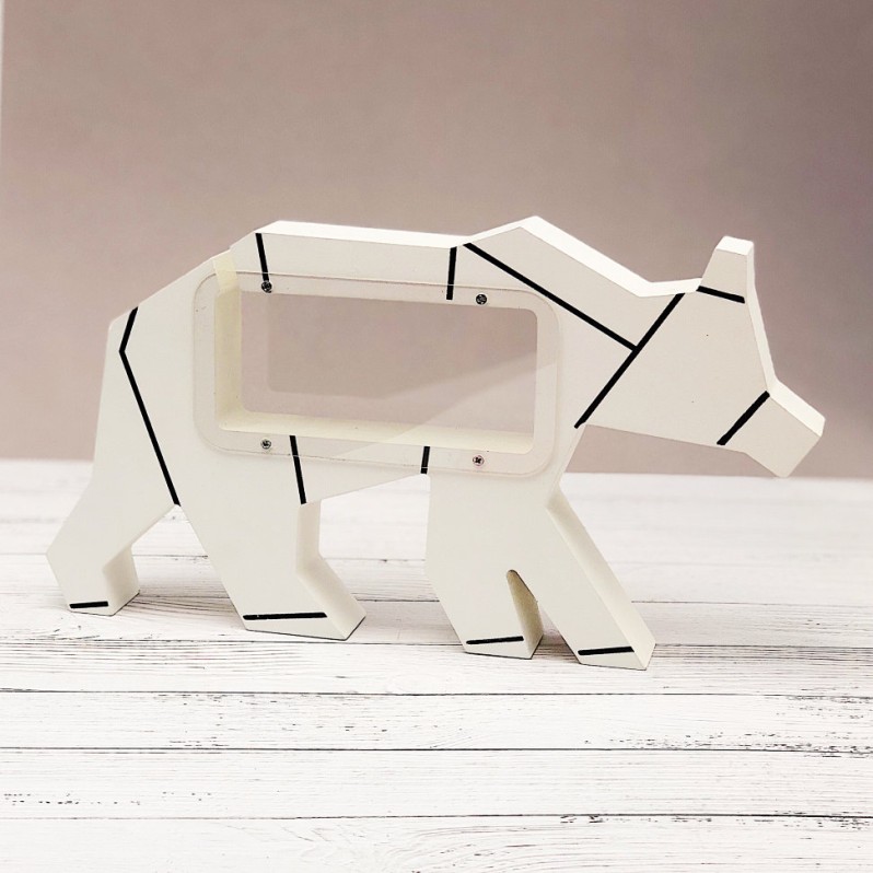 Копилка "Медведь", white 
