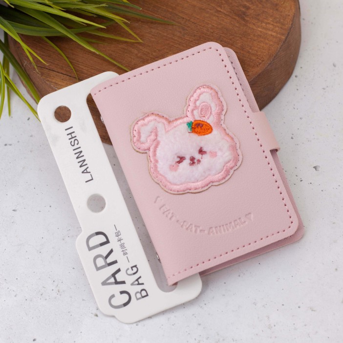 Визитница "Cute hare", pink 