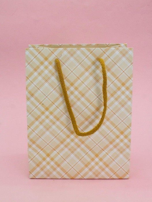 Пакет подарочный «Nice», yellow (18*23*10) 