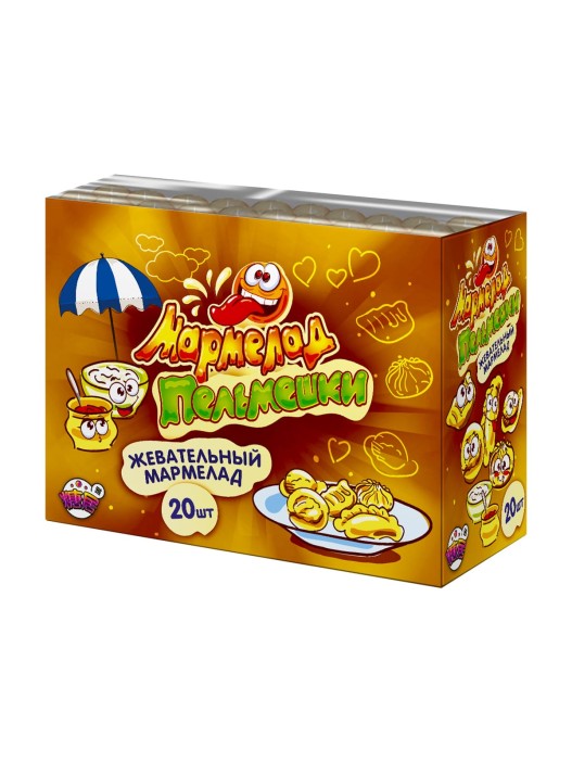 Жевательный мармелад «ПЕЛЬМЕШКИ», 20 шт. 