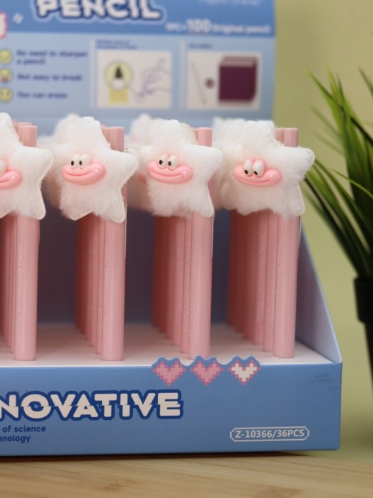 Бесконечный карандаш &quot;Sausage Mouth Plush Star&quot;, white 