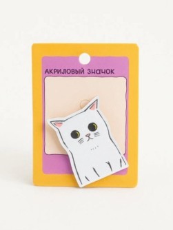 Значок акриловый iLikeGift "Грустный кот"