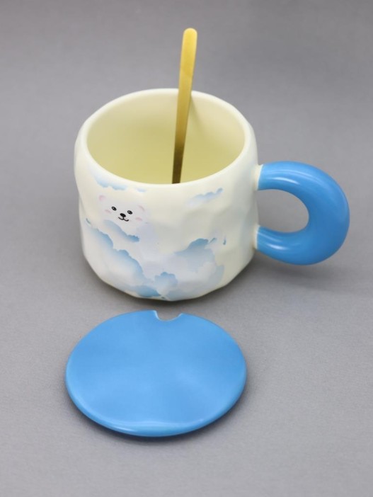 Кружка «Bear in the clouds», blue (450 ml) 