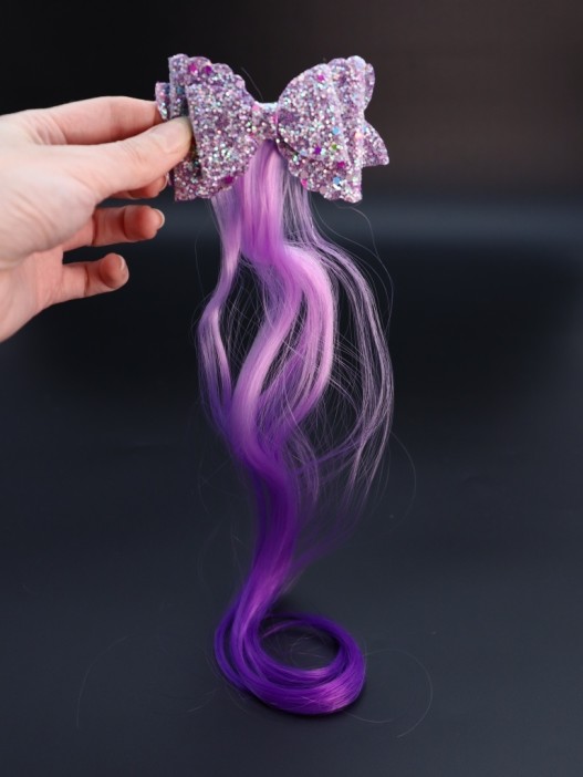 Заколка "Beautiful curl", purple (8.5*5.5 см, L=30 см) 