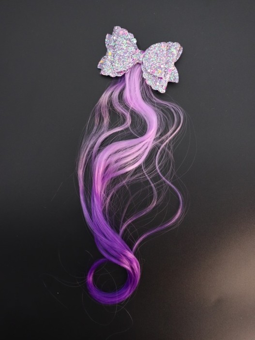 Заколка "Beautiful curl", purple (8.5*5.5 см, L=30 см) 