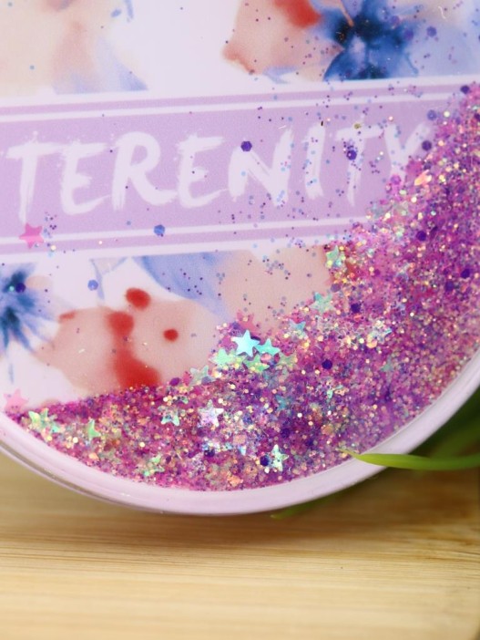 Зеркало-шейкер раскладное с шнурком &quot;Terenity&quot;, фиолетовое (7*7 см) 