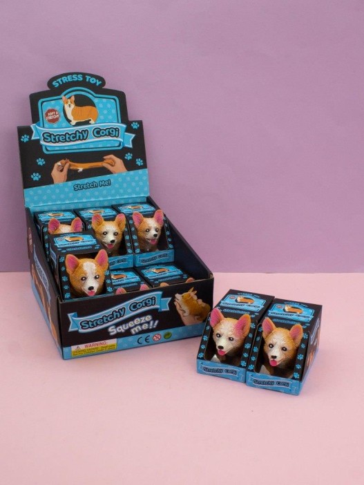 Мялка - антистресс «Corgi», шоубокс 12 шт. 
