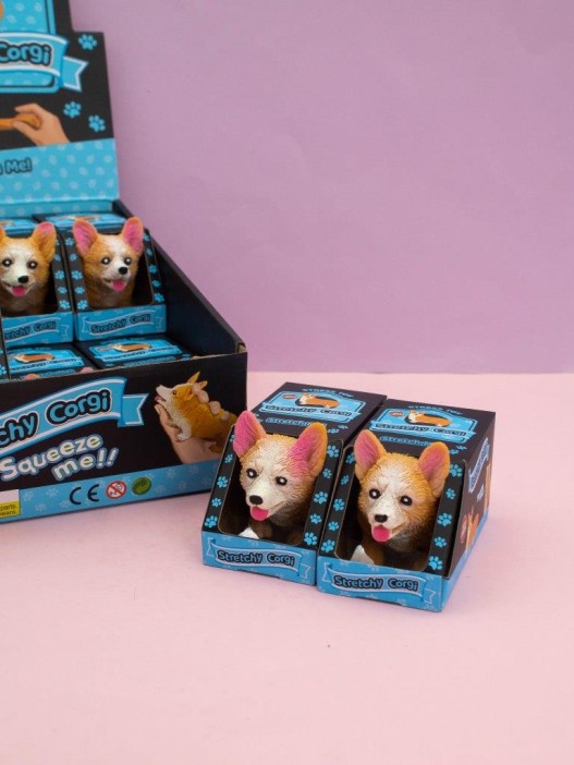 Мялка - антистресс «Corgi», шоубокс 12 шт. 