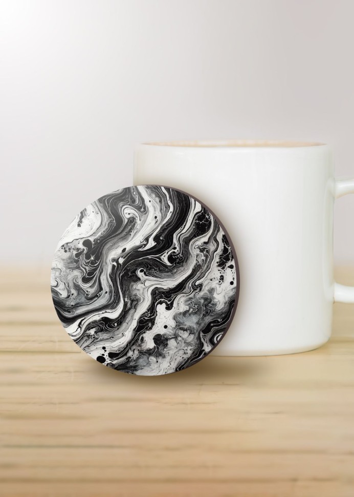 Подставка под горячее iLikeGift "Мрамор", 9 см