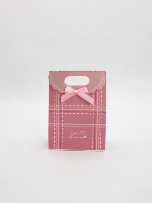 Пакет подарочный (XS) &quot;Simple plaid&quot;, brown (12x6x16) 