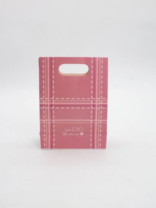 Пакет подарочный (XS) &quot;Simple plaid&quot;, brown (12x6x16) 