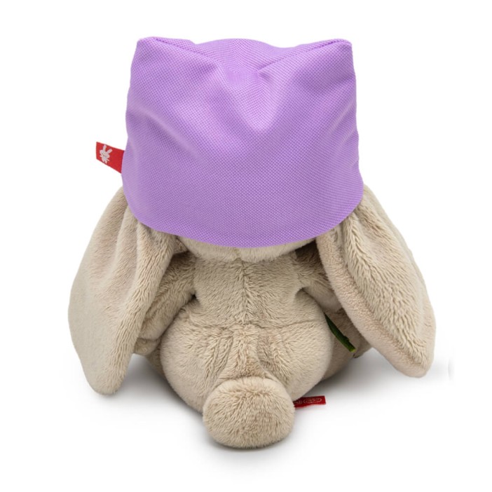 Мягкая игрушка &quot;Зайка Ми в шапочке и с букетом (малыш)&quot; (15 см) 