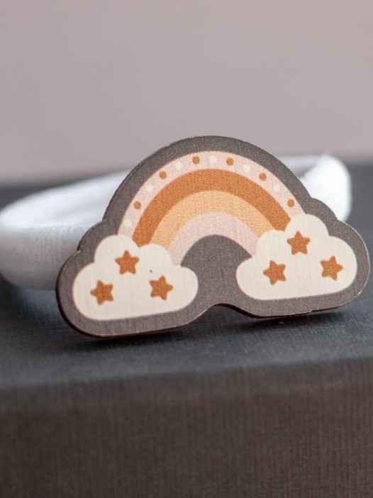 Резинка для волос ECO из дерева RAINBOW DREAMS 