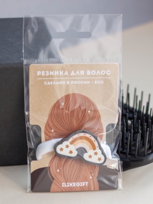 Резинка для волос ECO из дерева RAINBOW DREAMS 