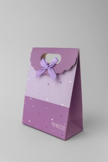 Пакет подарочный (XS) "Small dots", purple (12x6x16)