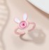 Кольцо акриловое GIRLY &quot;Pink hare&quot;, pink (d=1,7 см) 