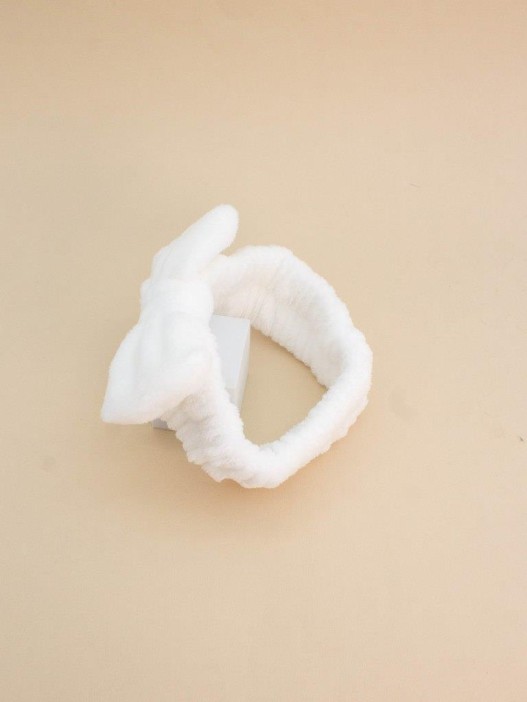 Повязка на голову GIRLY "Бант белый" 