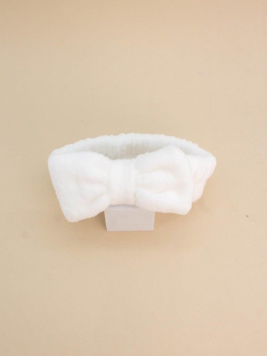 Повязка на голову GIRLY "Бант белый" 