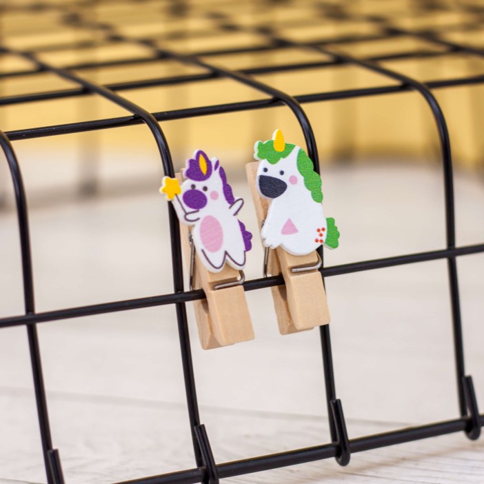 Прищепки "Unicorn", mix color 