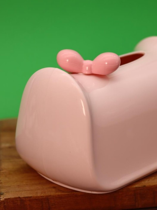 Салфетница «Glossy bow», pink (21*12,5*12,5 см) 