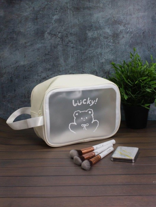 Косметичка &quot;Lucky bear&quot;, white (18х25х11 см) 
