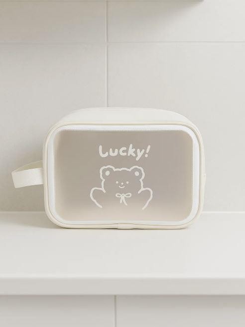 Косметичка &quot;Lucky bear&quot;, white (18х25х11 см) 