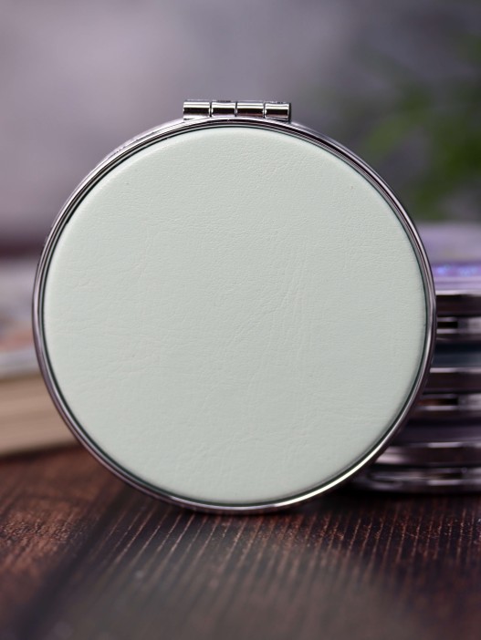 Зеркало-шейкер раскладное "Smile day", green (7*7 см) 