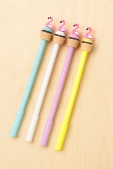 Ручка "Кекс Фламинго", микс