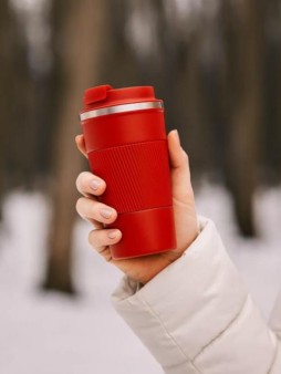 Термокружка "Simple", red (380 ml)