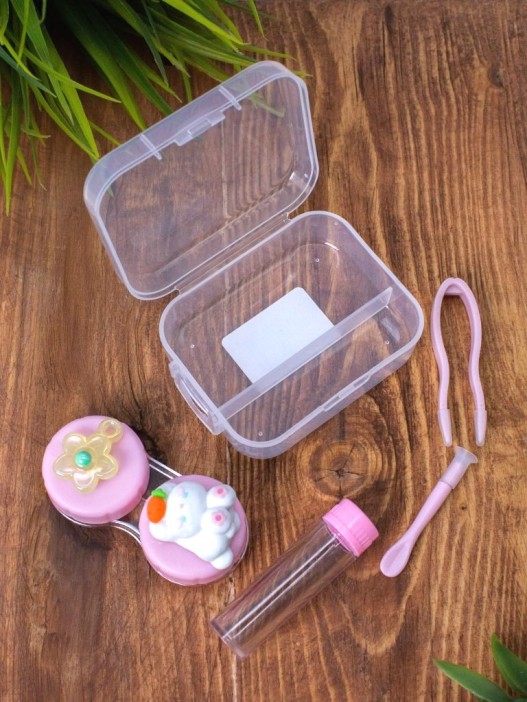 Контейнер для линз &quot;Milota friends&quot;, yellow 