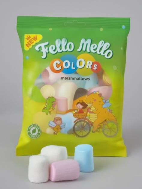 Жевательный зефир (Marshmallows) &quot;FELLO MELLO&quot; COLORS, 85 гр. 
